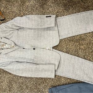 SHEIN Light Gray Men's Suit